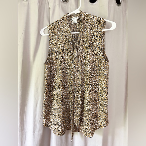 J. Crew sleeveless top in leopard - Picture 1 of 3